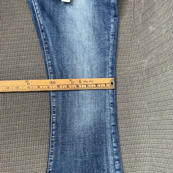 Sky Womens Size 13 Blue Supersoft Bootcut Jeans Denim Embellished Pockets - Picture 12 of 13